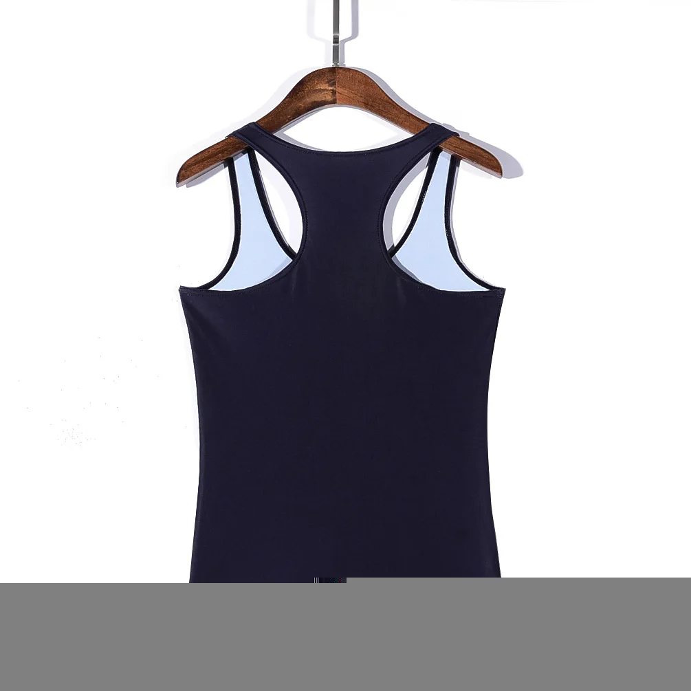 Цифровая печать леди I-vest темная девушка тренажерный зал рубашка жилет Deportivo Mujer
