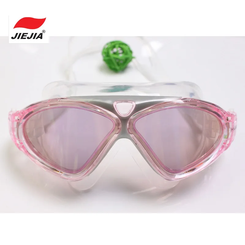 

-Oversized Electroplated Swimming Waterproof High-definition Transparent Profession Anti-fog Glasses Goggles Men And Women