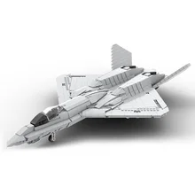 

MOC Black II YF-23 Fighter Building Blocks Kit Wars Arms Attack Plane Battle Aircraft Bricks Idea Game Toys For Children Gifts