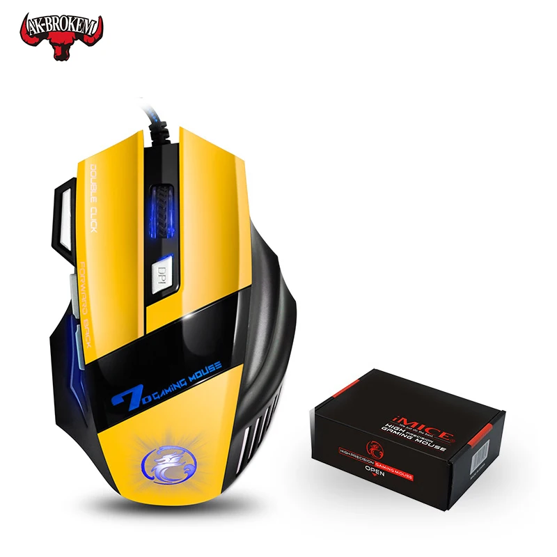 

Professional Wired Gaming Mouse 7 Button LED Optical USB Computer mice for dota pubg