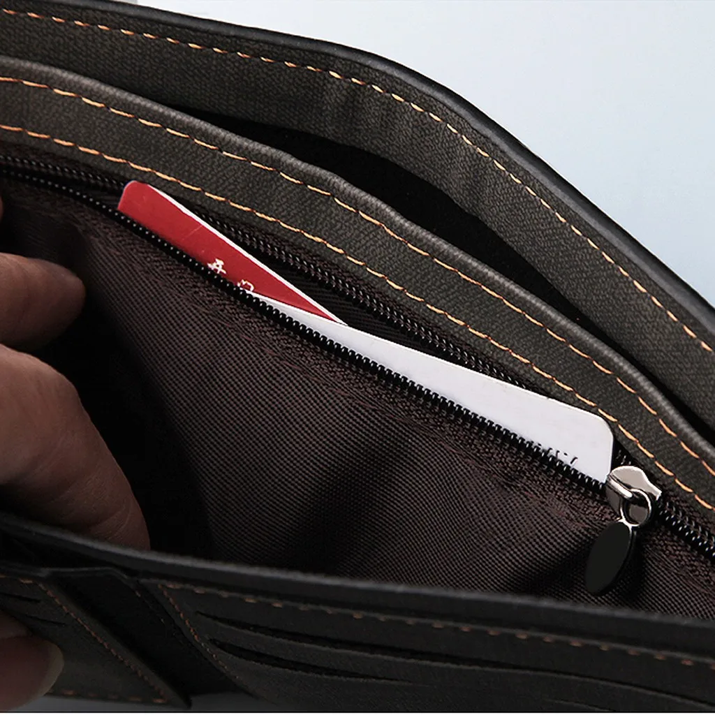 Модные кошельки и кошельки для монет для мужчин на молнии, мягкий однотонный кошелек, короткий простой кошелек для монет, кошелек, сумка для банковских карт, Холщовая Сумка