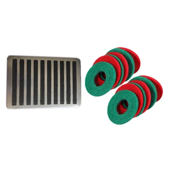 

1 Pcs Non-Slip Foot Carpet Pad Car Mat & 12 Pcs Battery Terminal Anti Corrosion Washers Fiber Battery Terminal Protector