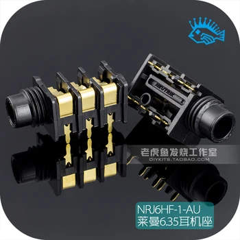 

1pcs/5pcs Swiss Neutrik NRJ6HH-AU half thread 6.35mm headphone jack For Lahmann Artemis Headphone Amplifier