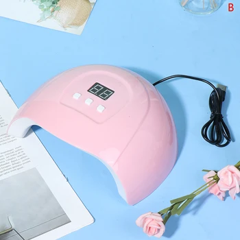 

54W Professional UV GEL Nail Lamp LED Light Dryer Polish Curing 3 Timers Fast For Curing All Gels Manicure Art Tools