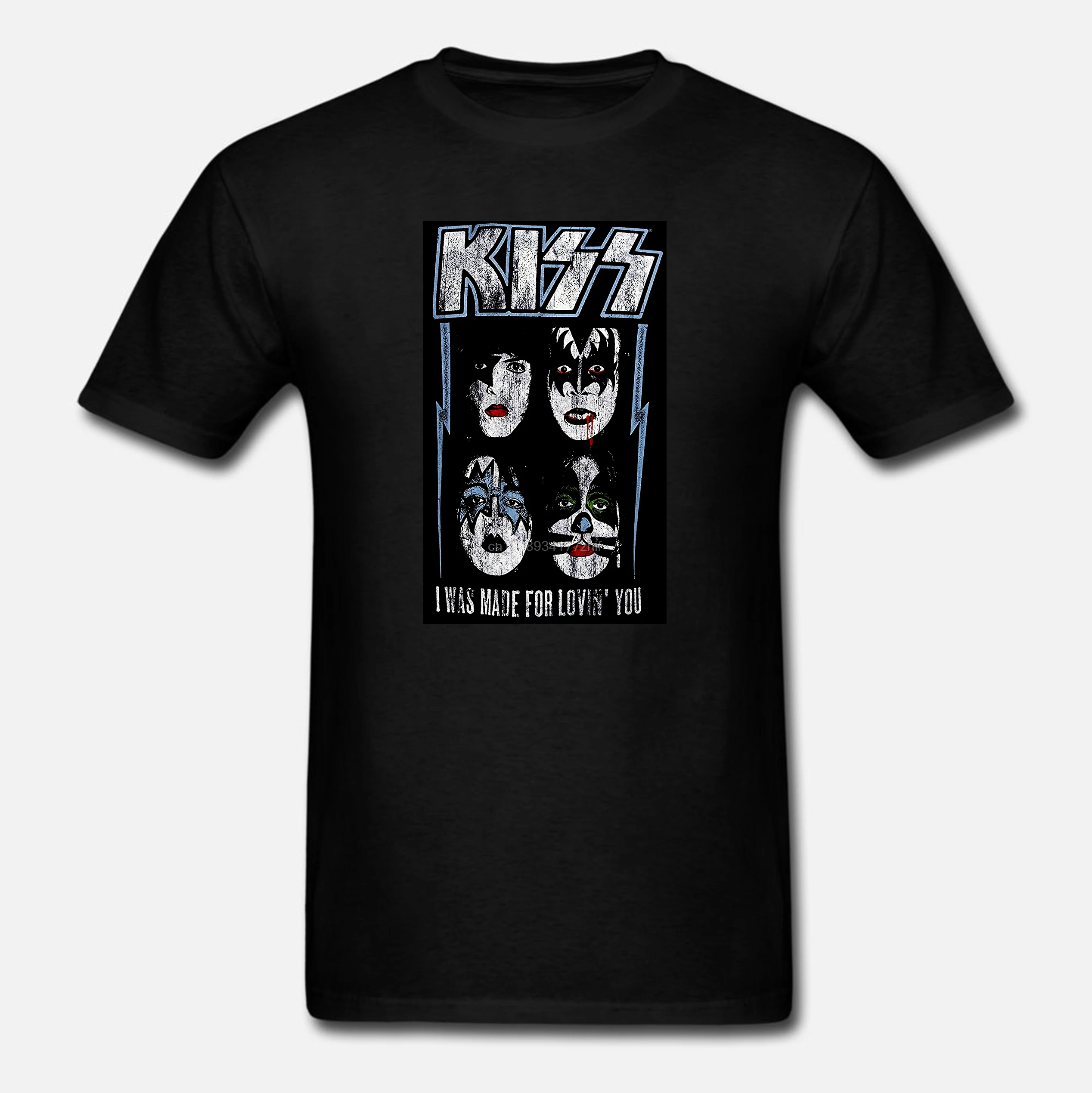 Забавные футболки KISS I была сделана для Lovin You Мужская модная футболка | одежда