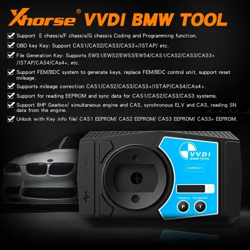 Xhorse VVDI для BMW E/F/G шасси диагностическое кодирование и Программирование инструмент Сброс пробега покрывает все функции VVDI2 для BMW