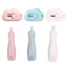 Милый мини портативный небольшой бумажный режущий инструмент, коробка для рукоделия, бумажный конверт, универсальный нож, нож с открывающимися буквами, студенческие товары для рукоделия