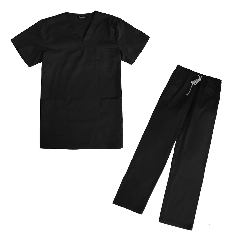 Clothes pants Больничные доктора медицинские наборы с короткими рукавами униформы костюмы стоматологическая клиника салон красоты Спецодежда уход скрабы Топы Брюки - Цвет: Clothes pants