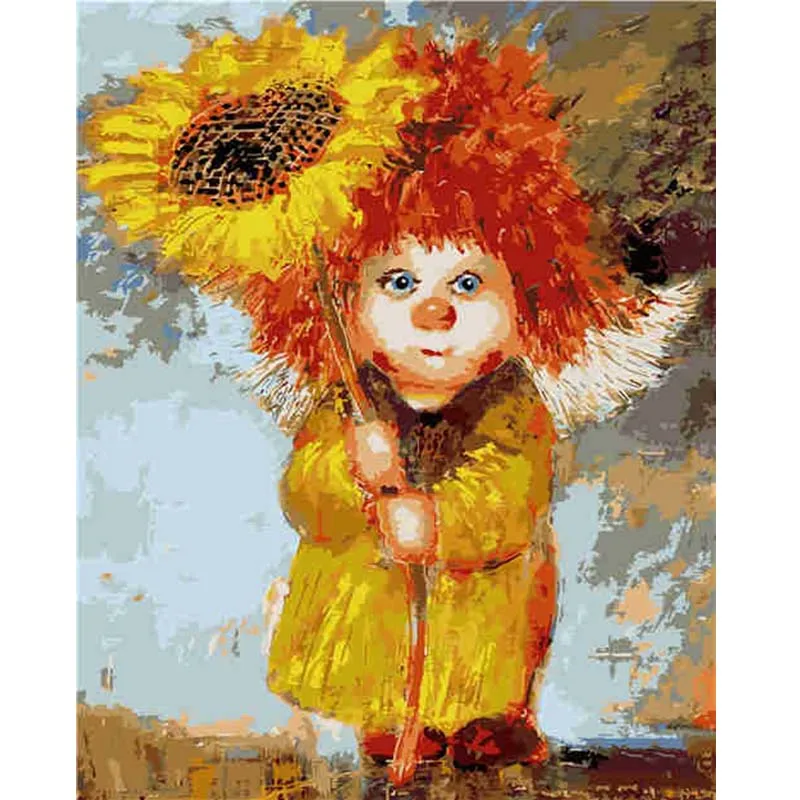 

Abstract Painting By Numbers Oil Painting On Canvas Handmade Cartoon Character Digital Acrylic Canvas Painting Love Gift