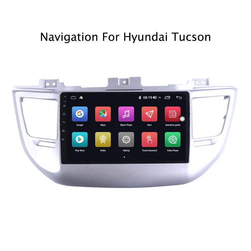 Ectwodvd 9 дюймов Andriod 8,1 автомобильный DVD gps для hyundai Tucson- 4G ram 64G rom CarPlay DSP 4G LTE с wifi