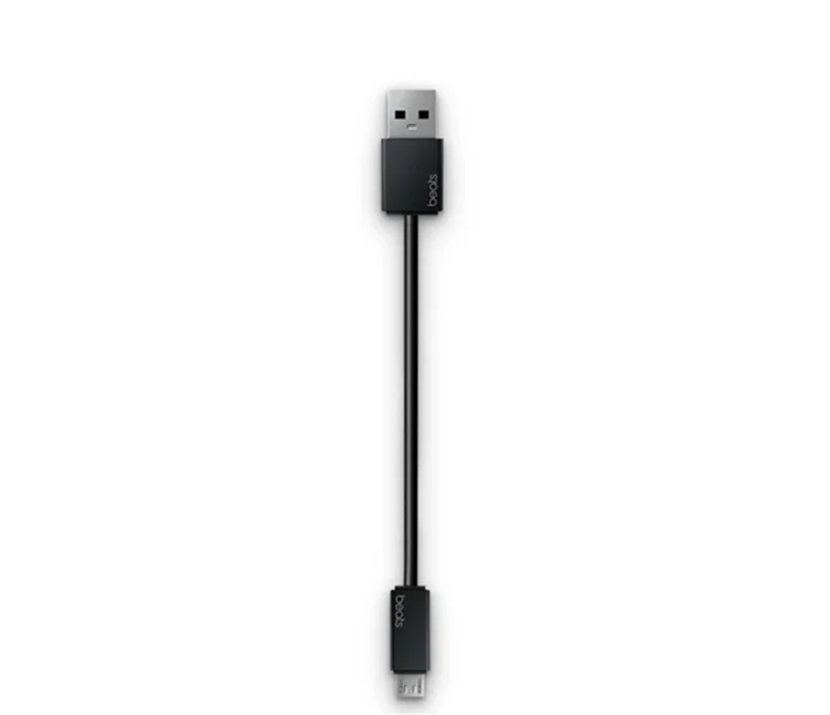 Black 17cm Short Micro USB Charging Cable Cord For Beats by Dr. Dre Solo Studio PILL Powerbeats2 3 Wireless Headphones