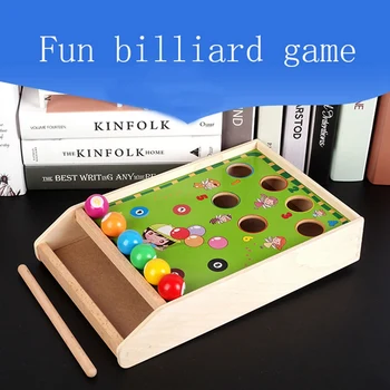 

Wooden Billiards Mini Desktop Billiards Fun Billiard Game Billiards