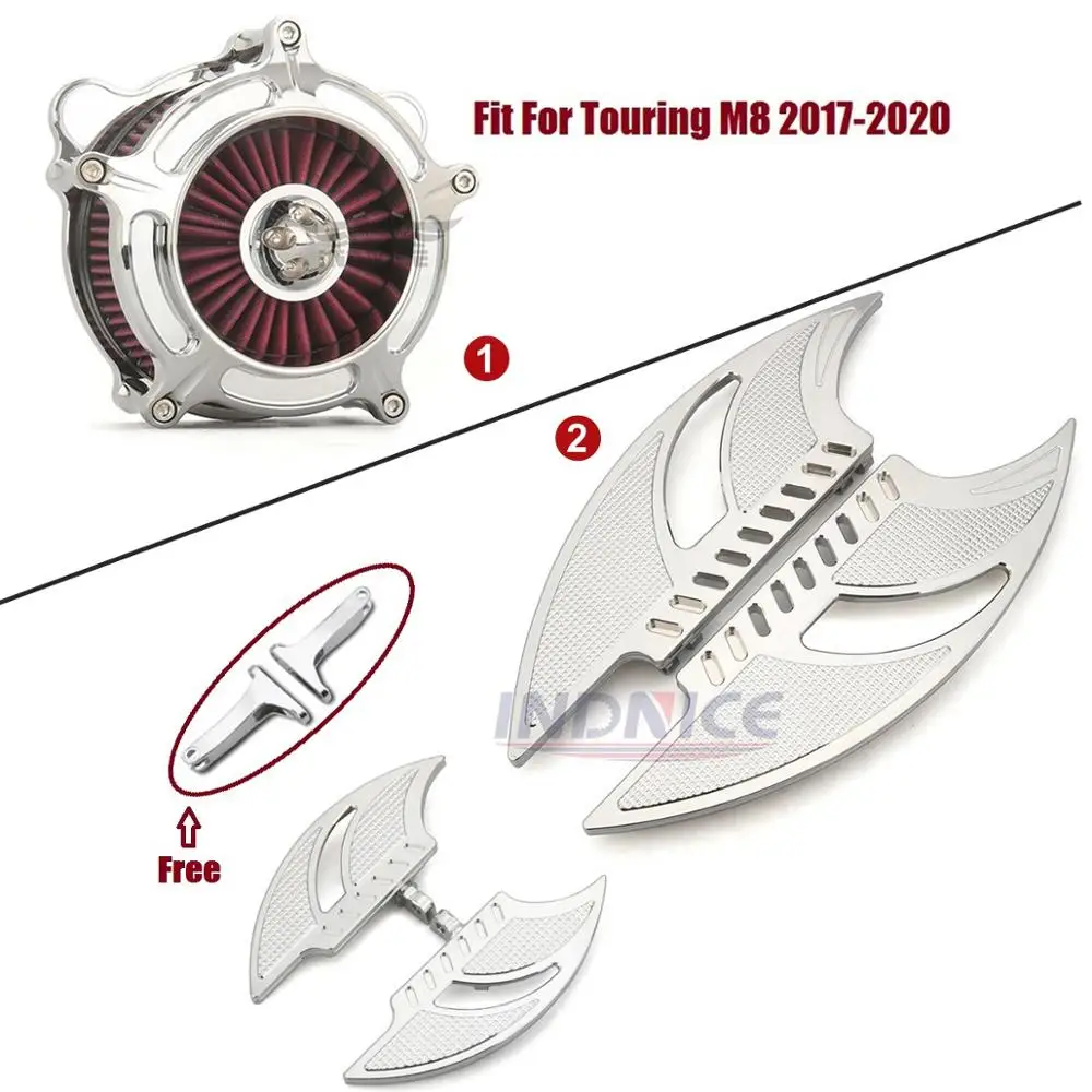 Подходят для Harley 2017 2020 flhtliebe CVO Limited M8 водитель пассажира хромированные напольные