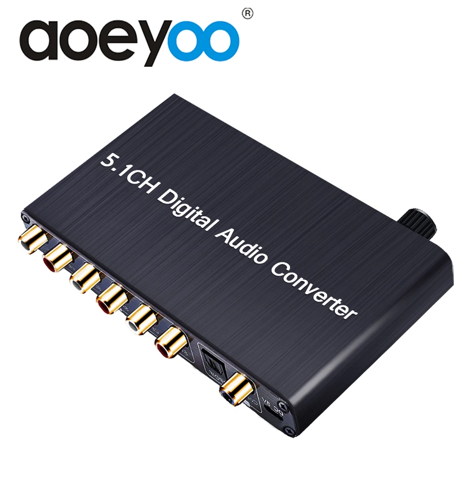 Цифровой аудио декодер AOEYOO SPDIF RCA 5 1 преобразователь коаксиальный вход 3 мм выход