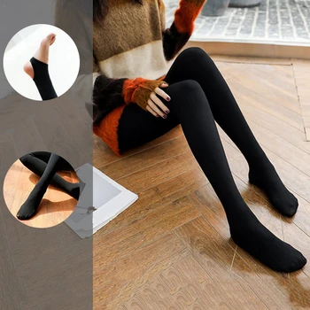 

Women Pants Thicken Velvet High Waist Leggings Elastic Slim Trousers Autumn Winter Warm Leggings