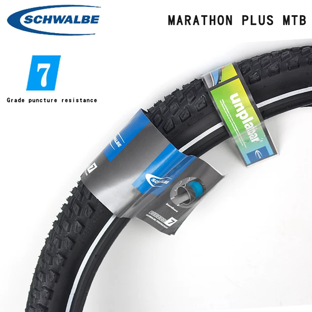 Schwalbe Mountain Bike Tire Marathon Plus 26 Inch Steel Tire * 2.25 Mountain Bike Stab Resistant Tire - Bicycle Tires