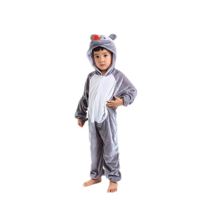 Kigurumis Animals Kids Anime Cosplay Costume Funny Suit School Party Student Play Games Onesies Performance Dinosaur Tiger Fancy Mouse