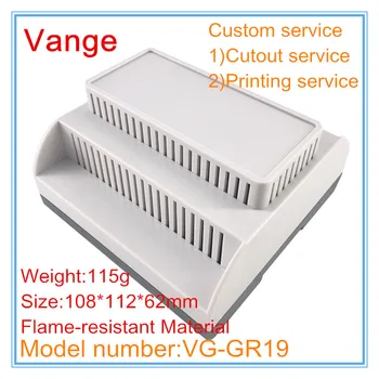

5pcs/lot apparatus project box 108*112*62mm ABS plastic junction box housing fire prevention material for power supply function