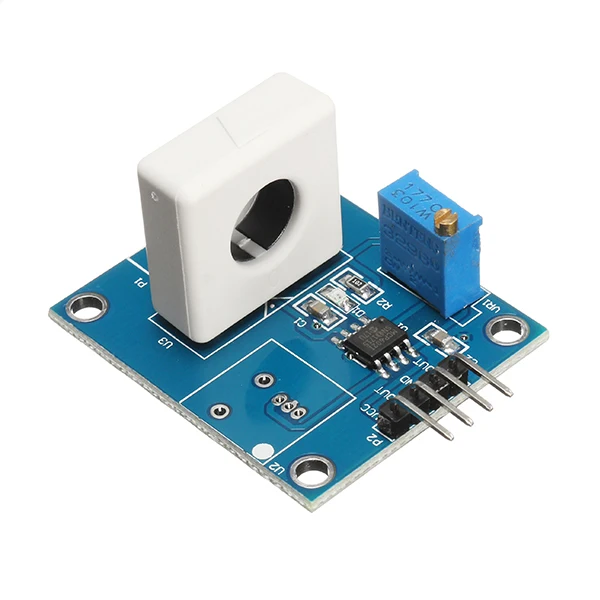 

DC 5V WCS1800 Hall Current Detection Sensor Module 35A Precise With Overcurrent Signal Lamp