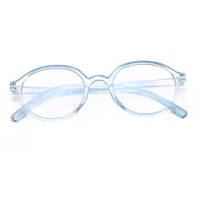 Новинка, распродажа, анти-голубые зеркальные очки в оправе из поликарбоната, плоские круглые очки для студентов, офиса