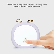 

Cute Pet Night Light Deer Bunny Nursey Light For Kid Baby Stepless Touch USB Rechargeable Table Lamp Home Decoration