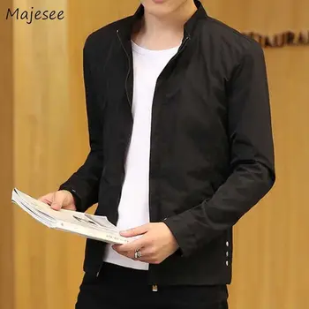 

Jacket Men Plus Size Solid All Match Streetwear Males Harajuku Clothes Mens Jackets and Coats Black Coat Korean Fashion Soft