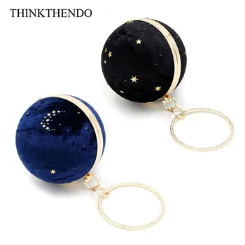 

Women Ring Handle Clutch Evening Party Bridal Wedding Handbag Purse Shoulder Bag