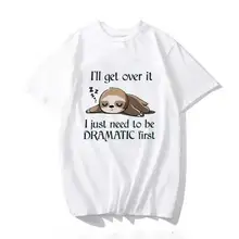 Lenistwo dostanę To po prostu muszę być dramatyczna pierwsza estetyka graficzna bawełniana koszulka z krótkim rękawem t-shirty damskie