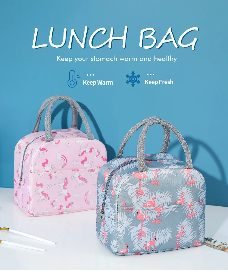 Brivilas Insulation lunch bag for wwomen portable waterproof cooler bags kids tote bolso travel picnic food bags lunch box case