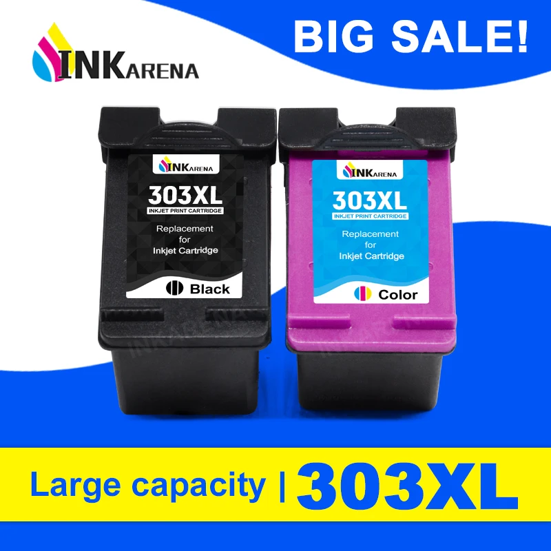 Inkarena 303 Xl Cartuccia Di Inchiostro Di Ricambio Per Hp 303 303Xl Envy Photo 6220 6222 6230 6232 6252 6255 6234 7130 7134 7830 Stampante
