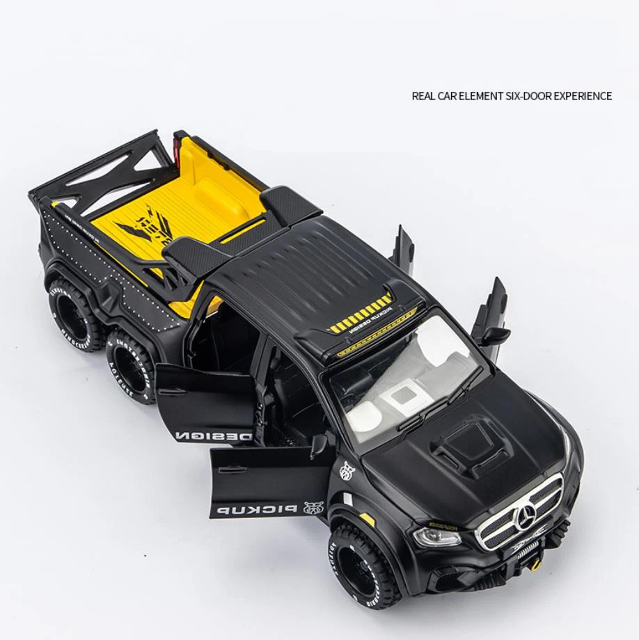 Лидер продаж колесо в масштабе 1:28 для benz Φ EXY 6X6 металлическая модель со звуком
