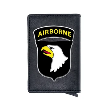 

Cool 101st Airborne Division (Air Assault) Card Holder Wallets RFID Black Men Women Money Bag Male Short Purse