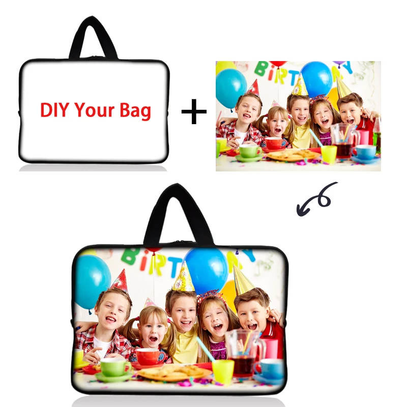 Пользовательский логотип DIY сумка для ноутбука 10 12 13 14 15 17 планшет 10,1 13,3 15,4 15,6 14,1 заказной Ноутбук Портативные Сумки Чехлы оптом