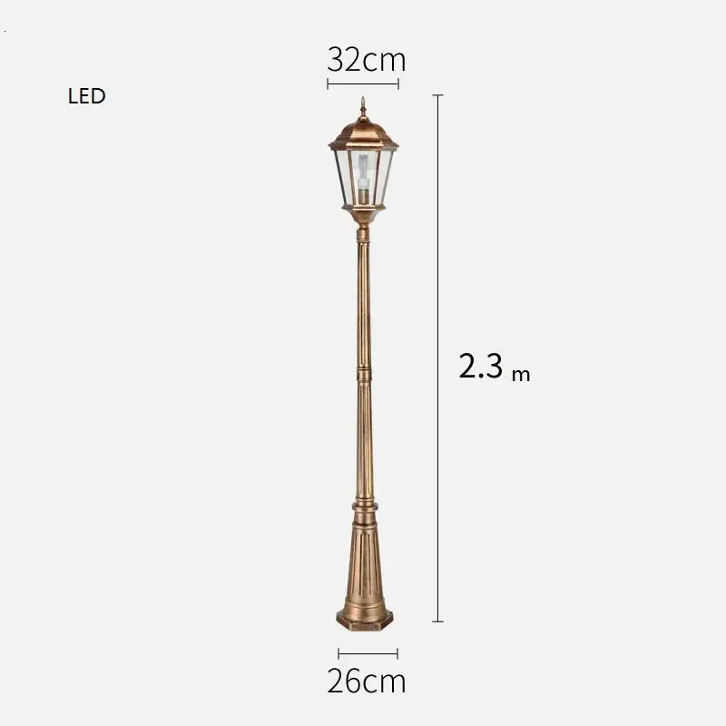 Lampione Giardino Lampioni Da Esterno Iluminador Jardin светильник Exterieur Плаза лампа Uliczna светодиодный уличный дорожный светильник
