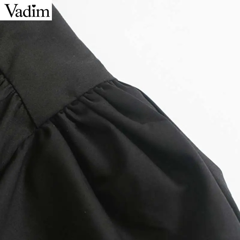 Vadim, женская Стильная блуза с перекрестным v-образным вырезом и галстуком-бабочкой, дизайнерская рубашка с длинным рукавом, женские сексуальные модные топы, blusas mujer LB393