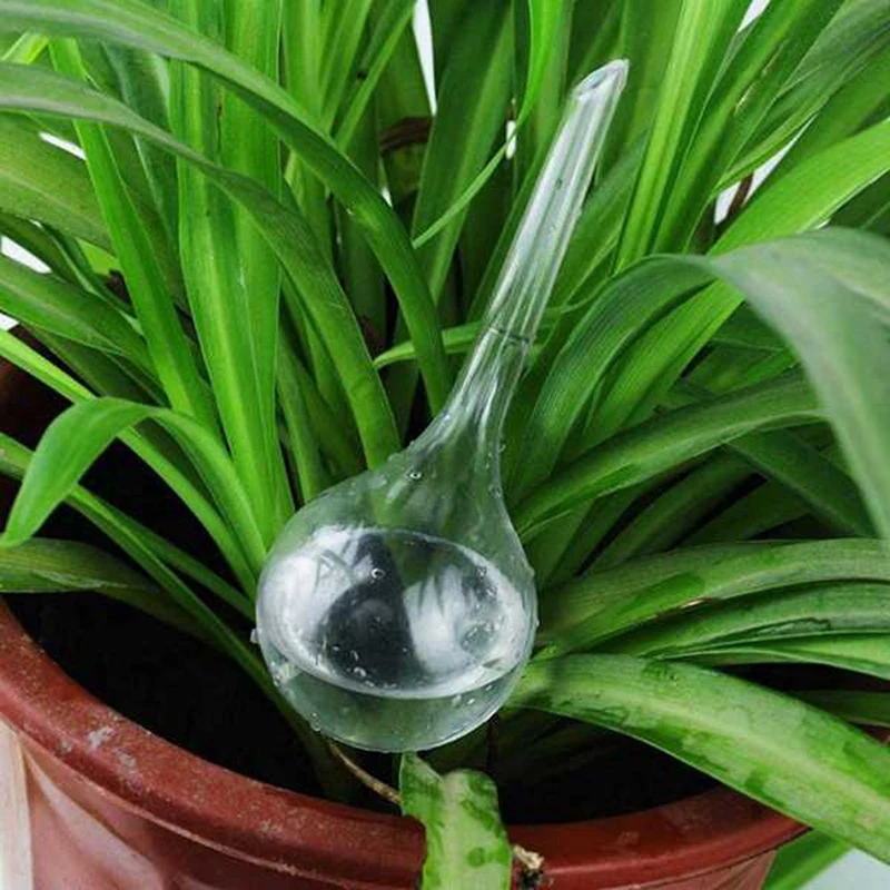 20 Pcs Plant Watering Bulbs Clear Self-Watering Globes Automatic Water Balls Device Vacation Houseplant Pot Bulbs