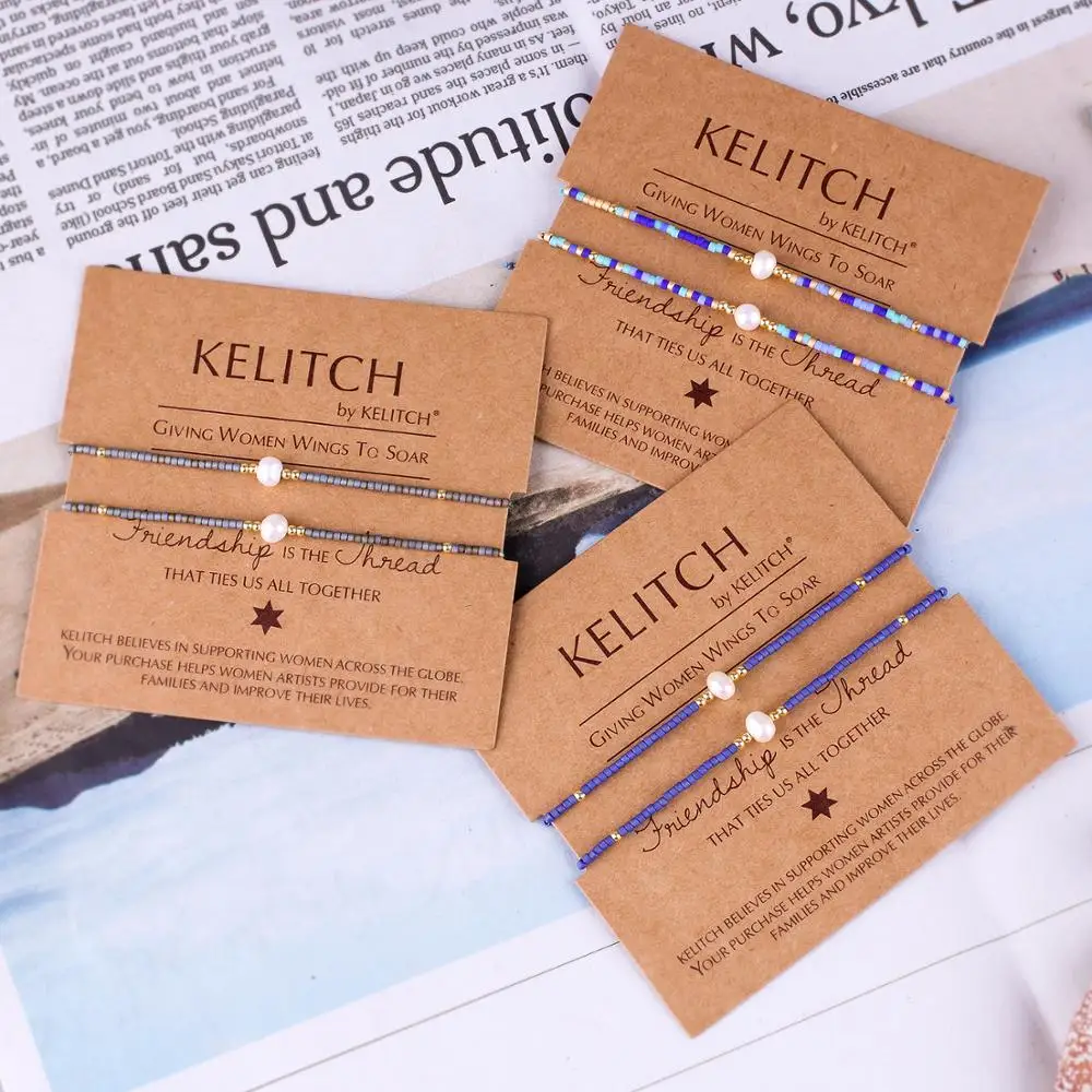 KELITCH 2 шт./компл. браслет ювелирное изделие ручная работа плетеная веревка цепочка