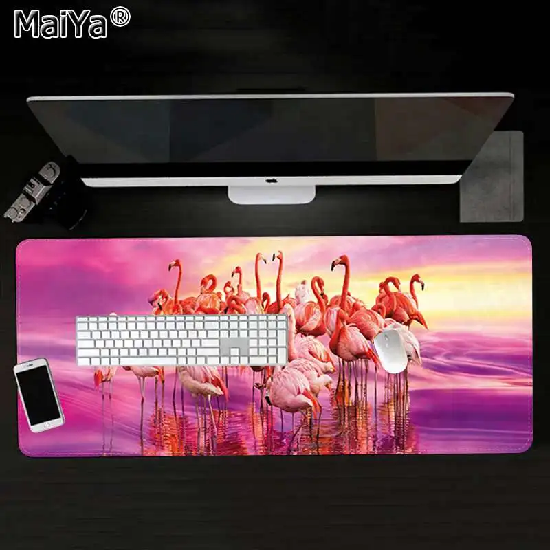 Maiya Custom Skin Pink Flamingo Customized MousePads Computer Laptop Anime Mouse Mat Free Shipping Large Mouse Pad Keyboards Mat