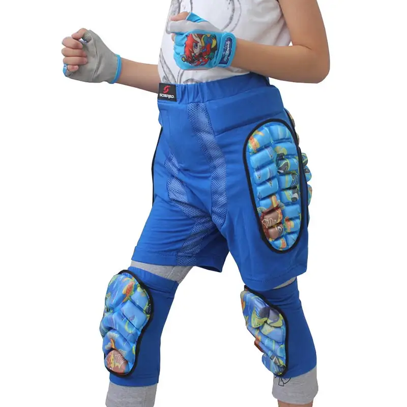 Kids 3D Protective Hip Pad EVA Short Pants Skiing Snowboard Skating Riding Protective Gear Drop Resistance Padded Protecter
