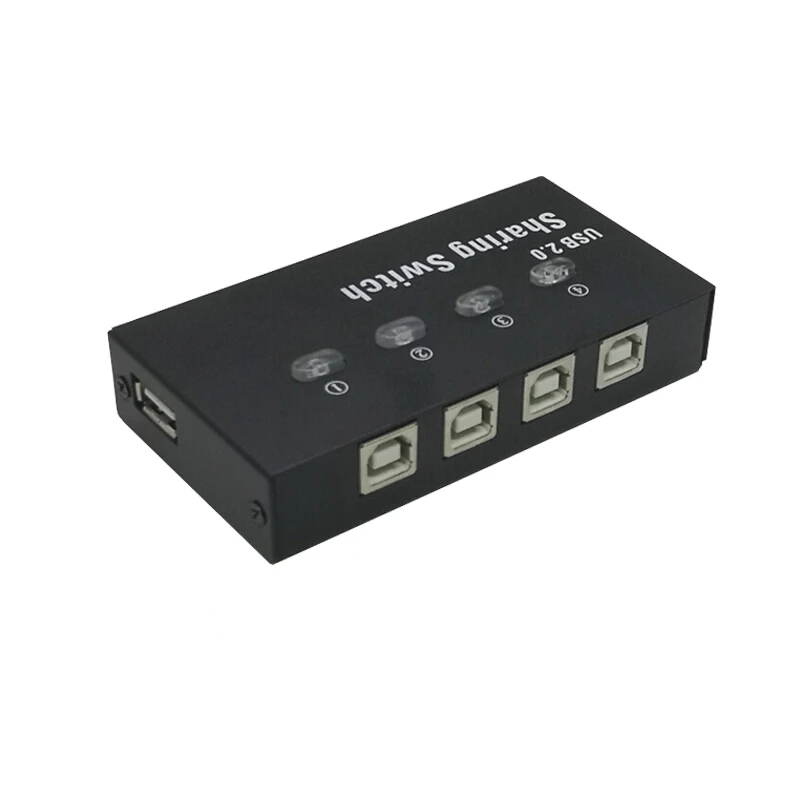 4 порта usb переключатель ручной селектор USB переключатель принтера 4 в 1 из четырех ПК общий доступ 1 USB устройство U диск клавиатура мышь