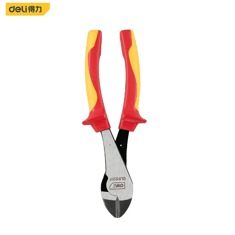 

Deli 1000V теплоизоляционные Бокорезы диагональные плоскогубцы электрик трудосберегающие плоскогубцы для резки жестких мягких проводов режущий кабель