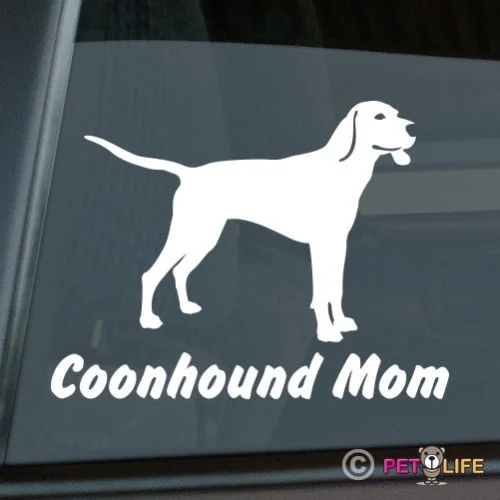 Coonhound мама стикер штамповочный станок из винила-енота Хаунд наклейка на компьютер