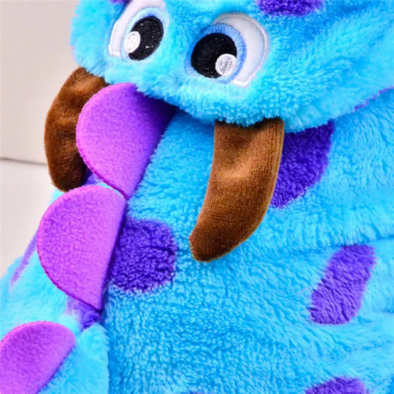 Cute Dinosaur Style Dogs Coat Winter Warmer Coral Fleece Dogs Clothes For Small Pet Puppy and Cats Universal Hoodies
