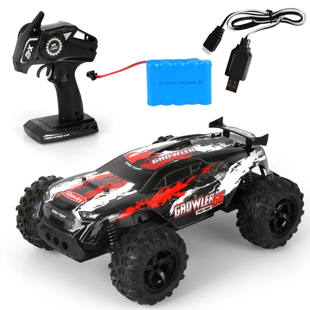 Красный 1:14 2,4G 2WD высокоскоростной бездорожье беспроводной пульт дистанционного управления автомобиль детские игрушки подарки ABS анти-столкновения прочный пульт дистанционного управления автомобиль игрушка - Цвет: Красный