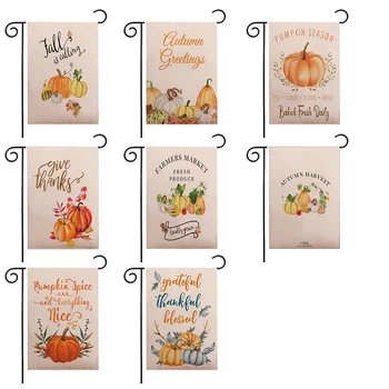 

Double-Sided Halloween Garden Flags Thanksgiving Christmas Pumpkin Garden Decorative Flags Banner for Home Garden Decor