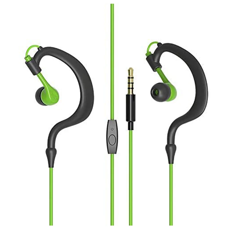 Universal Headphones in Ear Sweat Proof Sport Earbuds Earphones with Mic Stereo Workout for Running Jogging Gym for iPhone Honor
