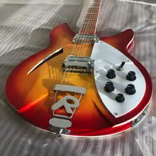 Модель 360 Cherry Sunburst 12 струнная электрогитара два выхода полуакустический корпус два цвета Китай Сделано подписи гитары
