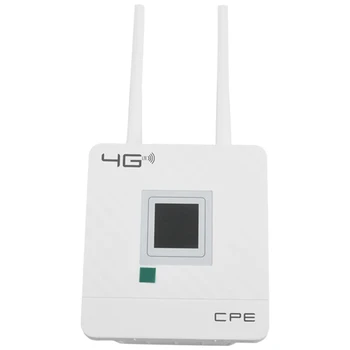 

Wireless CPE 4G Wifi Router Portable Gateway FDD TDD LTE WCDMA GSM External Antennas SIM Card Slot WAN/LAN Port EU Plug