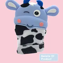 Мультяшные детские перчатки-грызунки, Пищевая силиконовая молярная рукавица, Детские митенки детские, Детские Прорезыватели, подарок