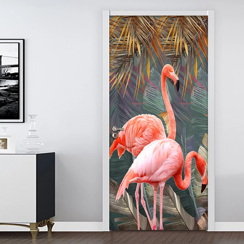 com folha de banana flamingo 3d 03